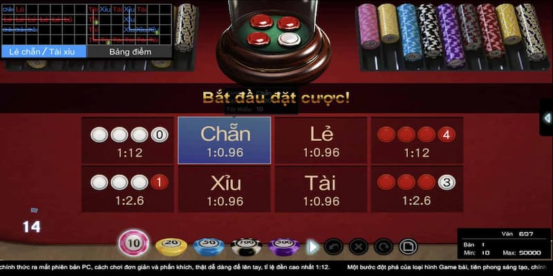 Nhiều tùy chọn cược tại game trực tuyến